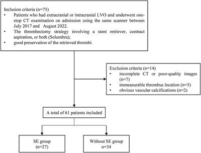 CT-based thrombus radiomics nomogram for predicting secondary embolization during mechanical thrombectomy for large vessel occlusion